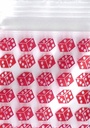 Red Dice 1x1 Inch Plastic Baggies 100 pcs.