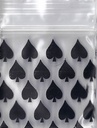 Sacs en plastique Spades de 1x1 pouce, 100 pièces.