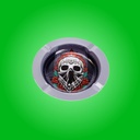 Calavera con Bandana - Cenicero Redondo de Metal por Smoke Arsenal