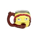 Rasta Stoner Emoji Coffee Mug Pipe from Premium Roast and Toast