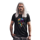 Trippy Melting Skull Organic Cotton T-Shirt by Sanctum Fashion