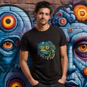 Lick Me - 3D Psy Frog Organic Cotton T-Shirt | Eco-Friendly | Made in Canada | Sanctum Fashion