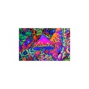 Giant Psychedelic Mushroom in the Jungle Tapestry – Vivid Wall Art for Home Decor - 50x60 Inches