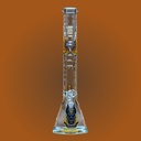 Castle Glassworks Anubis 18" Thick Glass Beaker Bong - 9mm Heavy-Duty