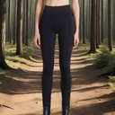 Eco-Essentials Women's Heavy Hemp Leggings - Sustainable and Comfortable Athletic Wear