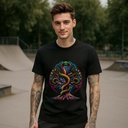 3D Psychedelic Cobra Sacred Tree T-Shirt | Organic Cotton | Sanctum Fashion