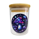 Space Mushroom Mini Glass Jar | 200ml | Bamboo Lid with Silicone Seal