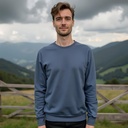 Warm and Cozy Unisex Crewneck Sweatshirt made in Organic Cotton from Sanctum Fashion