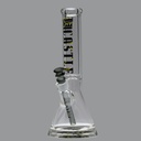 Bolt - Sturdy Glass Beaker Bong with Thick Base from Castle Glassworks -14 Inch - 9mm