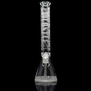 18 pouces 9mm Lignes Laser Beaker Bong avec Base Épaisse de Castle Glass