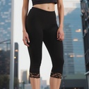 Women's Bamboo 3/4 Lace Leggings -- Eco-Essentials