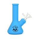 LIT SILICONE 5 Inch Silicone Mini Bong with Glass Bowl