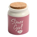 Stoner Girl Ceramic Stash Jar